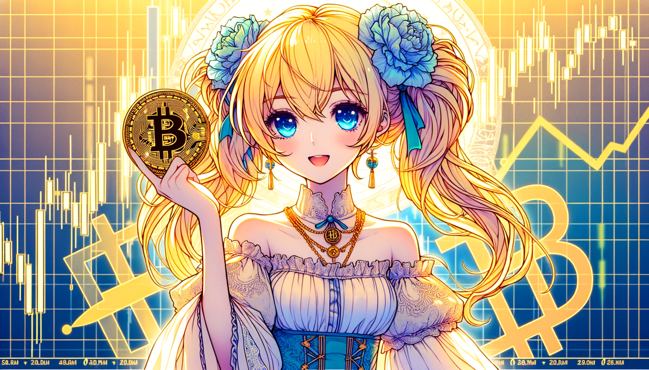 BITCOIN GIRL - AI Illustration Generated by Bittensor AI Image Generation Tool - BitAPAI Image Studio | Built on Bittensor / Reply τensor - 𝕏 / tao.studio / Tensorspace / CORCEL Powered by Bittensor