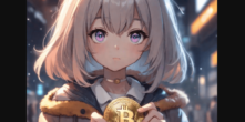 A girl holding a Bitcoin in her hand. - AI illustration generated by Bittensor (Subnet 5 - image) AI Image Generation Tool - BitAPAI Image Studio | Built on Bittensor / Reply τensor - 𝕏 / tao.studio / TensorSpace Powered by Bittensor